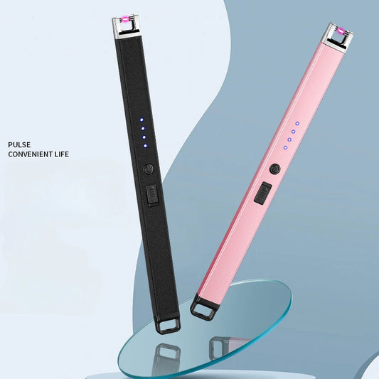 Rechargeable Flameless Plasma Lighter - Windproof Electric Arc Ignition for Candles, BBQ & Outdoor Use