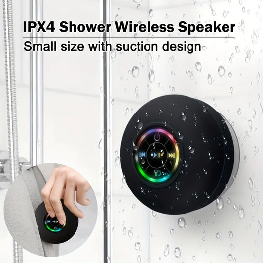 Ultimate Waterproof Bluetooth Speaker with Strong Suction Cup - Perfect for Bathroom, Outdoor & Sports!