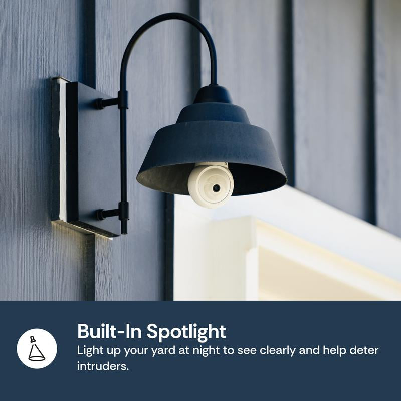 Luna Bright Eye - 360° Wireless Security Camera with Color Night Vision, AI Motion Detection & Two-Way Talk for Home & Business