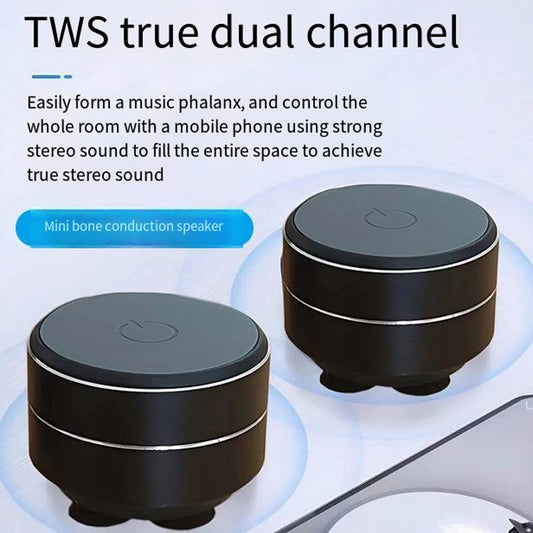 Bone Conduction Wireless Speaker with Sucker Mount - TWS Hi-Fi Sound, Enhanced Bass & Dynamic Audio Experience